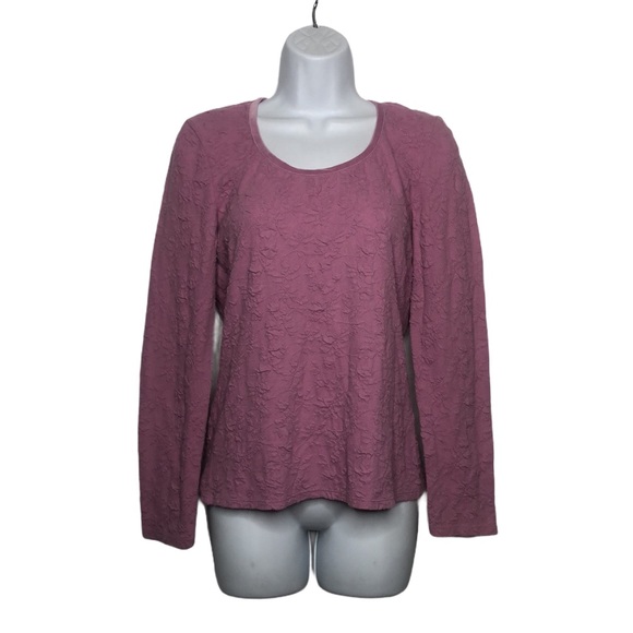 J.Jill Jacquard Long Sleeves Top Small - Picture 9 of 9